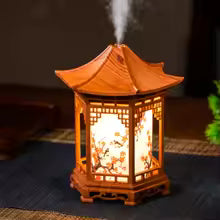 Humidificador Farol Pagoda con Luz Cálida