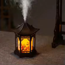 Humidificador Farol Pagoda con Luz Cálida